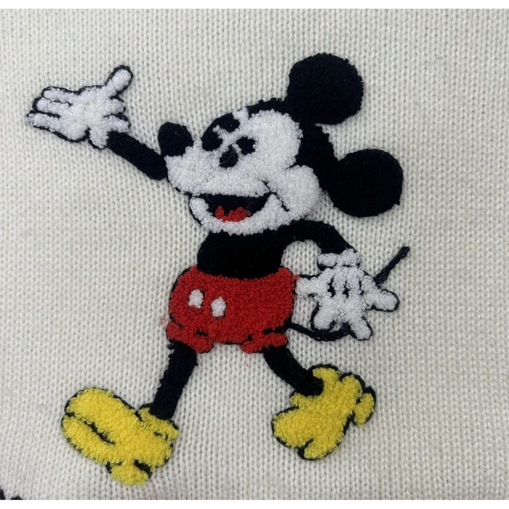 Vintage 60-70s Mickey Mouse Disney V Neck Tennis Golf Sweater Size‎ 11-12 Kids - Picture 5 of 9